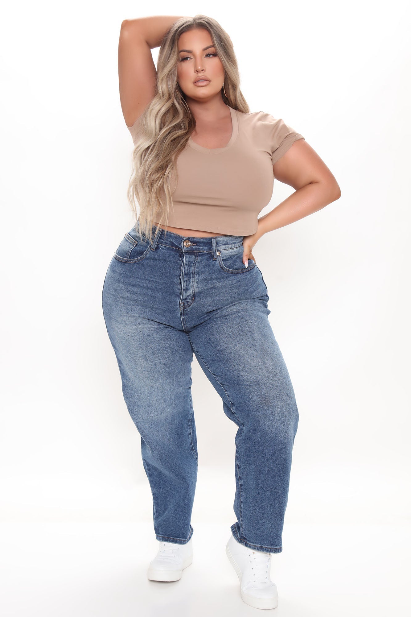 What A Girl Wants Straight Leg Jeans - Dark Wash Ins Street