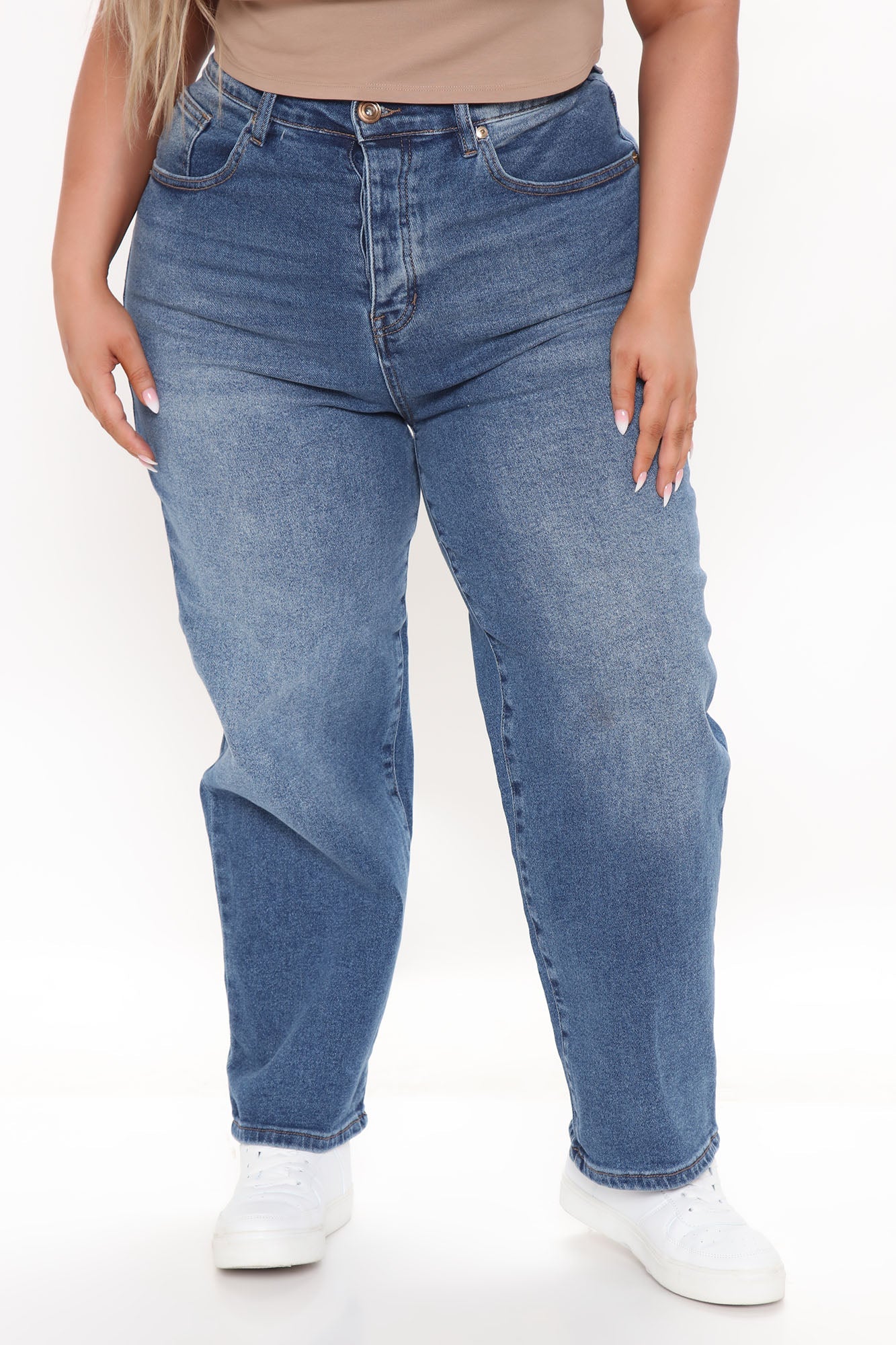 What A Girl Wants Straight Leg Jeans - Dark Wash Ins Street
