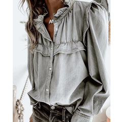 Be A Rockstar Tencel Button Down Top InsStreet