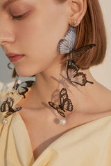 Butterfly Pendant Long Earrings Ins Street