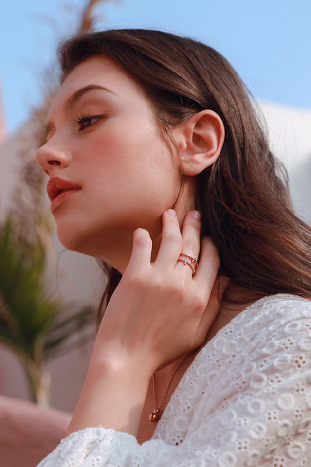 Cubic Zirconia Cross Ring Ins Street