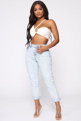 I Got It From My Mama Jeans - Light Blue Wash Ins Street
