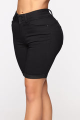 Lift Me Up Bermuda Shorts - Black Ins Street