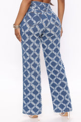 Crossing My Mind Distressed Straight Leg Jeans - Blue Ins Street