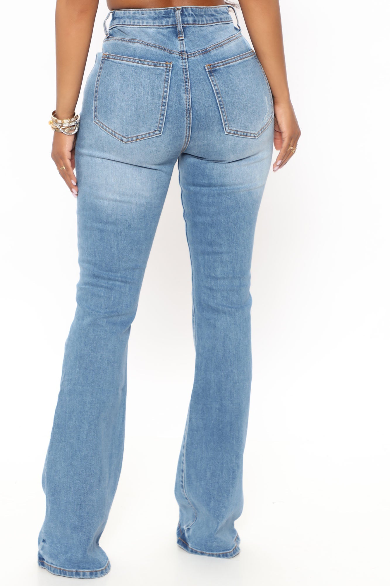 Free To Be Flare Jeans - Medium Blue Wash Ins Street