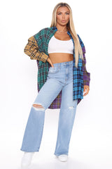 Oh So 90's Ripped Wide Leg Jeans - Light Blue Wash Ins Street