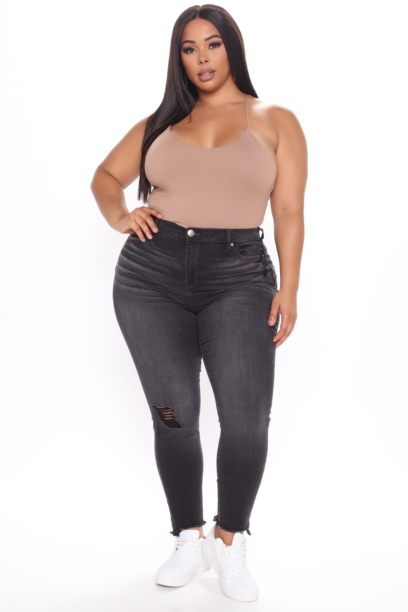 Hallie Sculpting Ankle Jeans - Black Ins Street