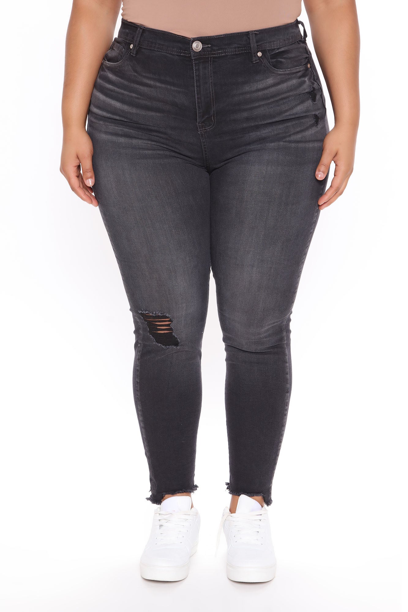 Hallie Sculpting Ankle Jeans - Black Ins Street