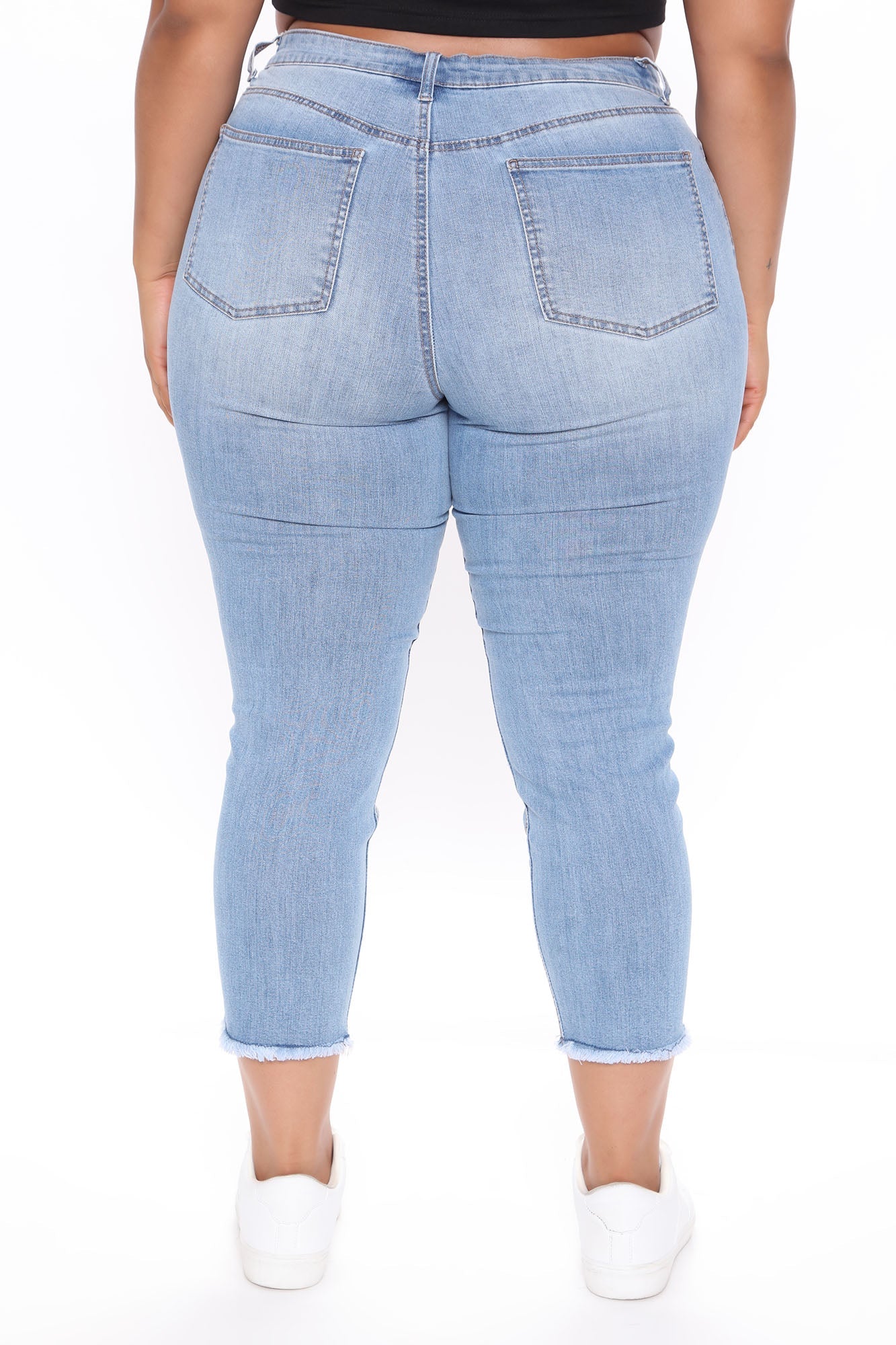 Stir It Up Ankle Jeans - Light Blue Wash Ins Street