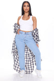 Who's Your Mama Stretch Mom Jeans - Light Blue Wash