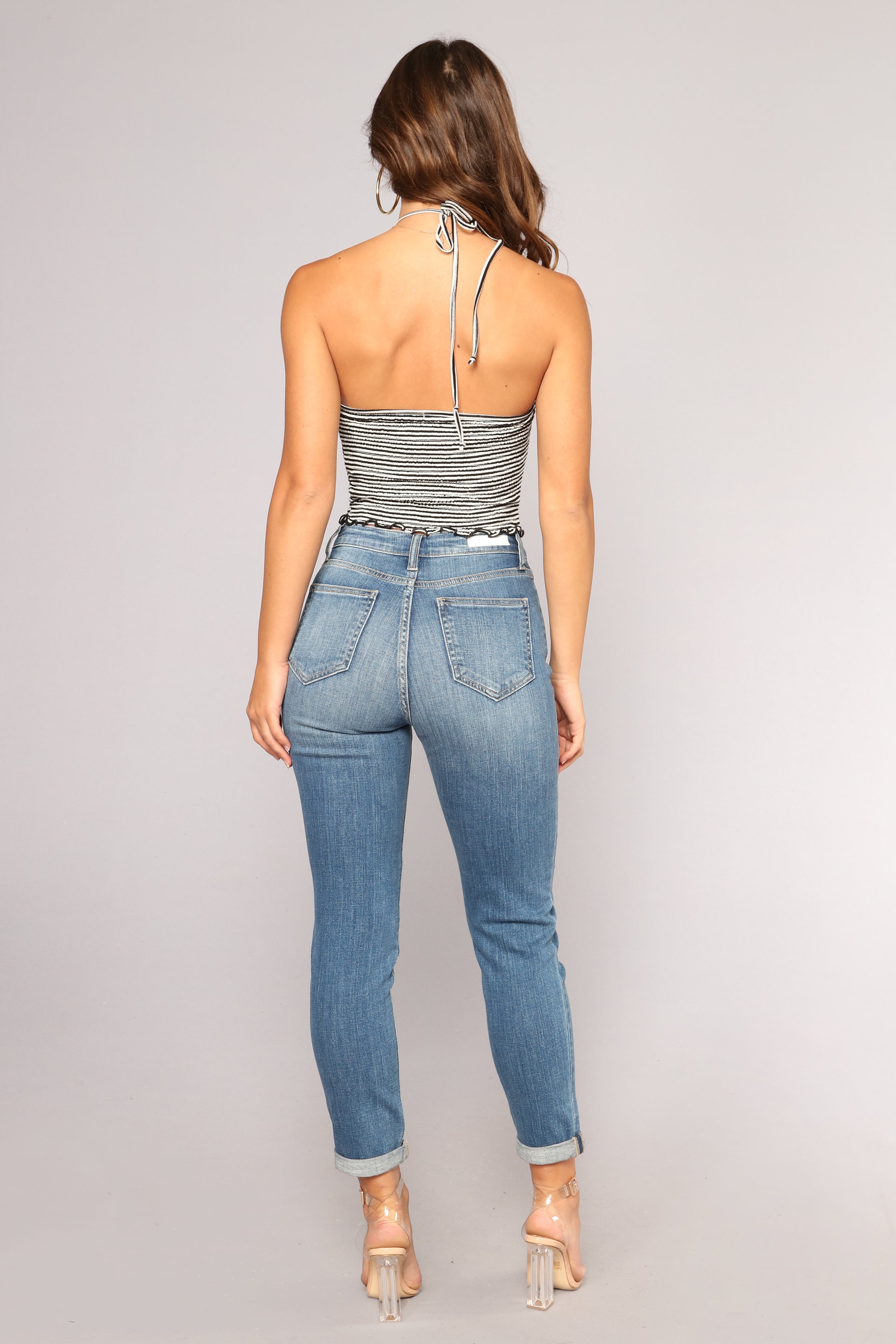 Always In Style High Rise Boyfriend Jeans - Medium Blue Wash Ins Street