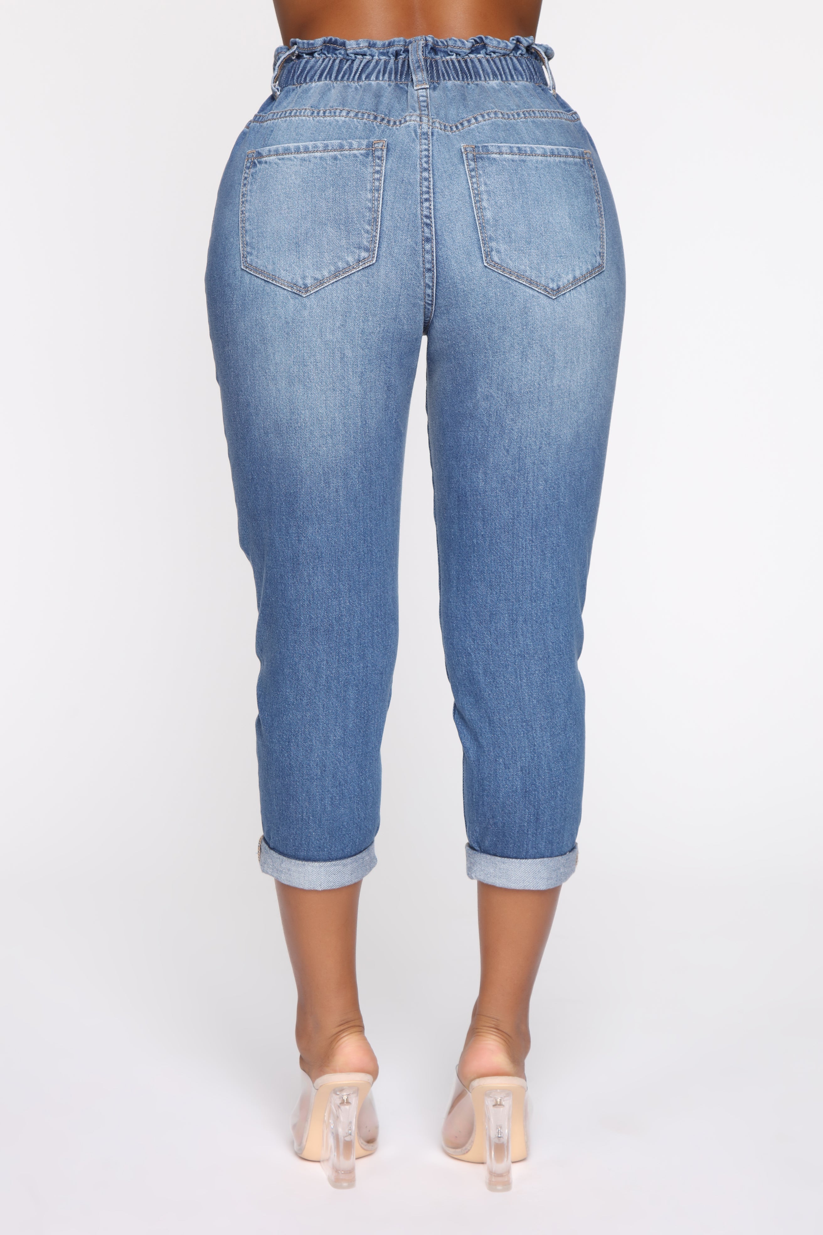 Brielle High Rise Jeans - Medium Blue Wash Ins Street