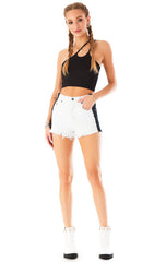 TITANIA SIDE INSERT DENIM SHORTS CARMAR