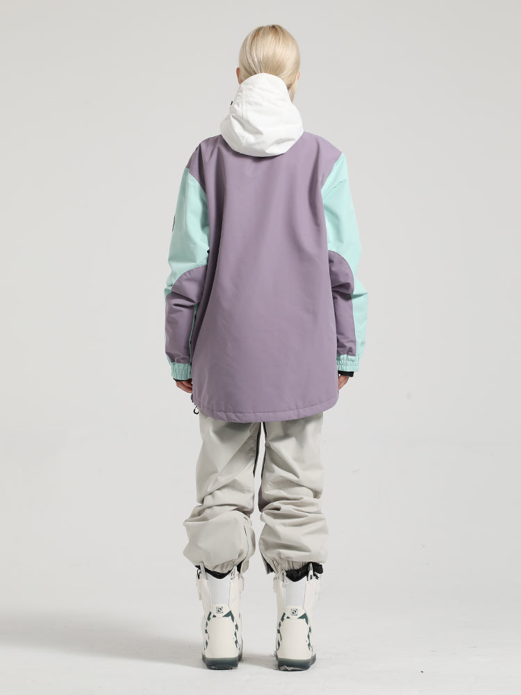 Colorblock Pullover Ski Suit Ins Street