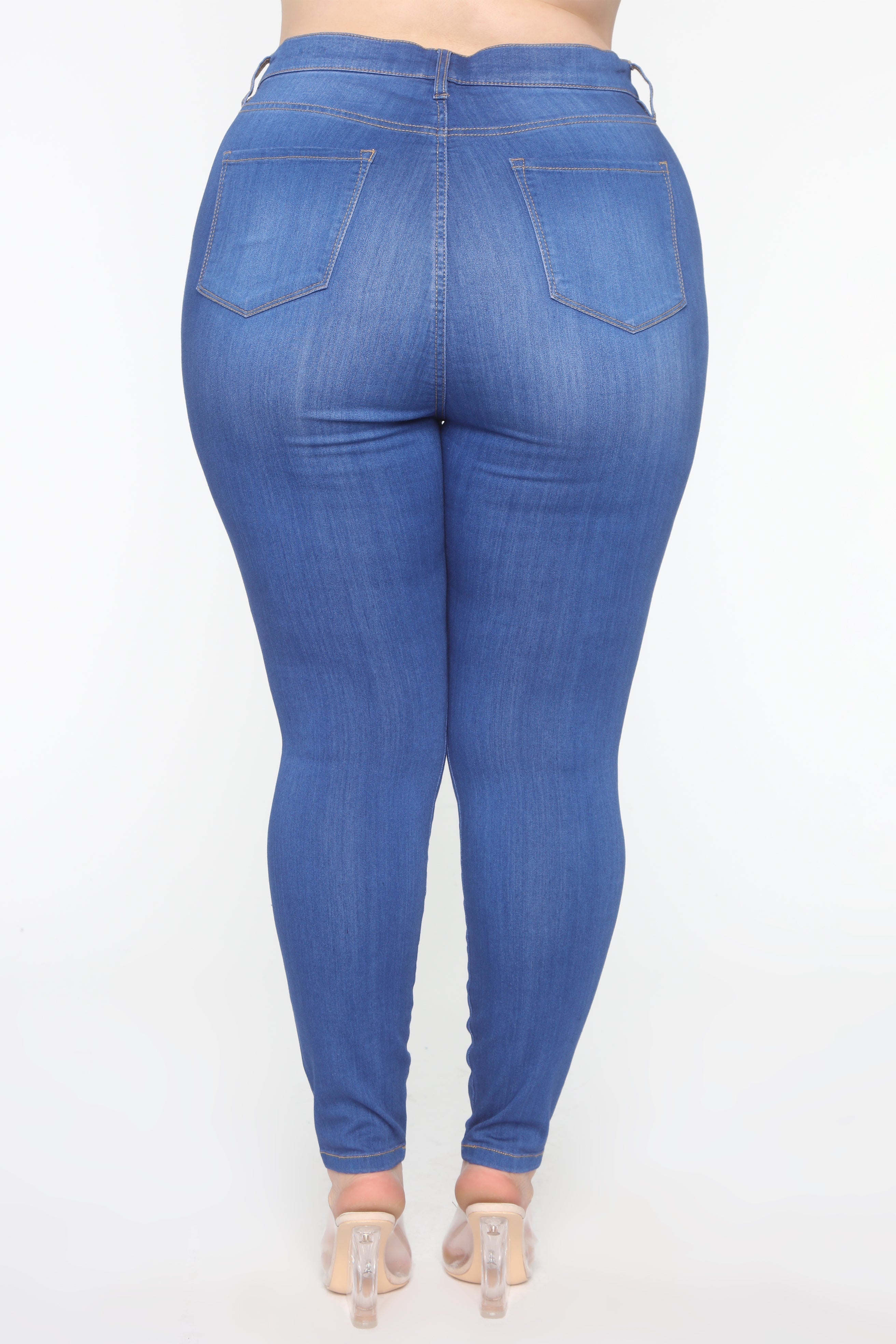 Emma Super Stretch High Rise Skinny Jean - Blue Ins Street