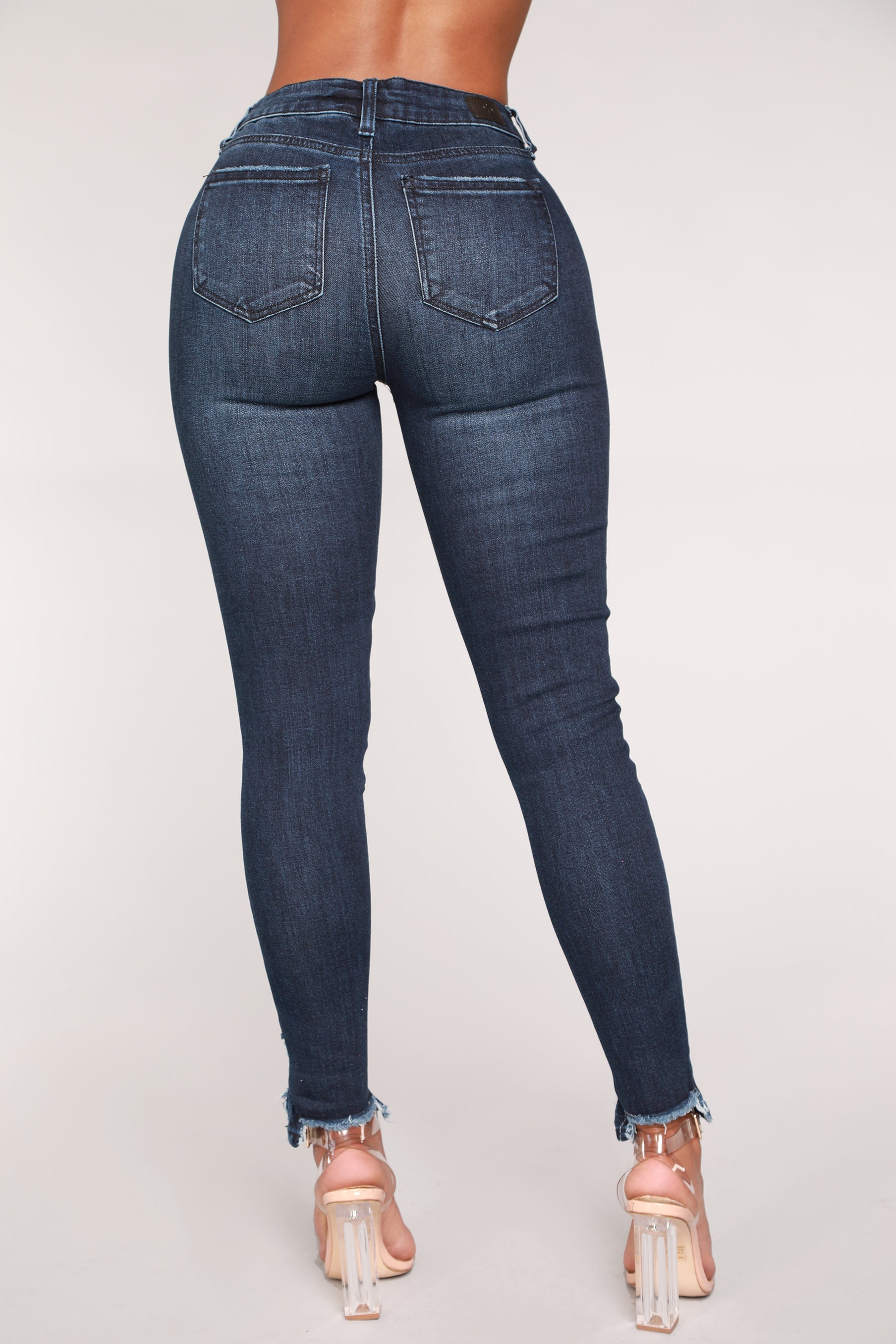 Your Turn Ankle Jeans - Dark Denim Ins Street