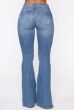 Junk In The Trunk Flare Jeans - Light Blue Wash Ins Street
