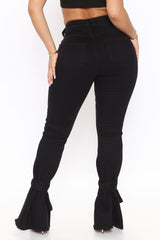 Tied To Let Ya Know Ripped Jeans - Black Ins Street