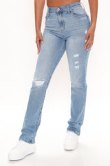Replay Of The 90's Slim Straight Leg Jeans - Medium Blue Wash Ins Street