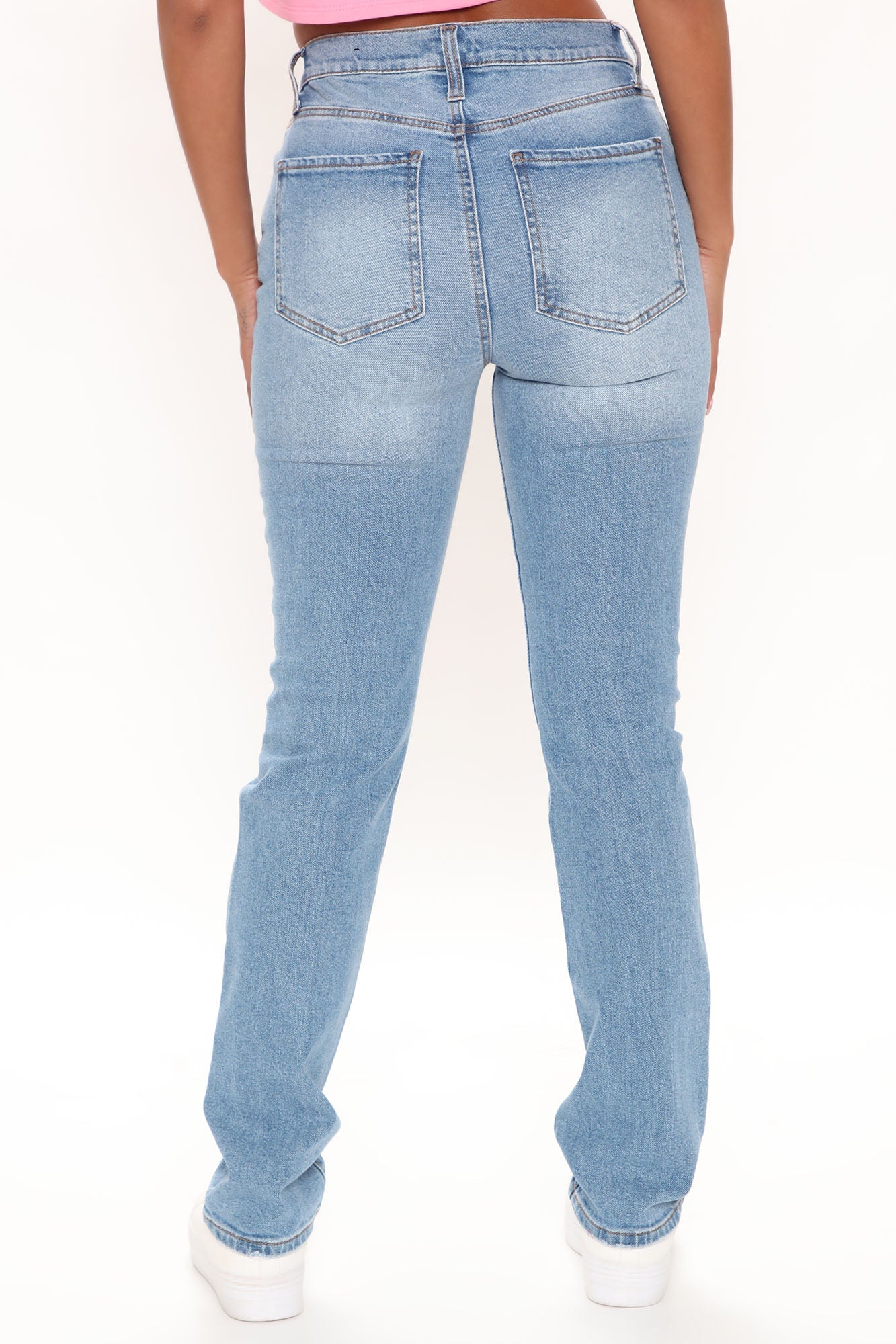 Replay Of The 90's Slim Straight Leg Jeans - Medium Blue Wash Ins Street