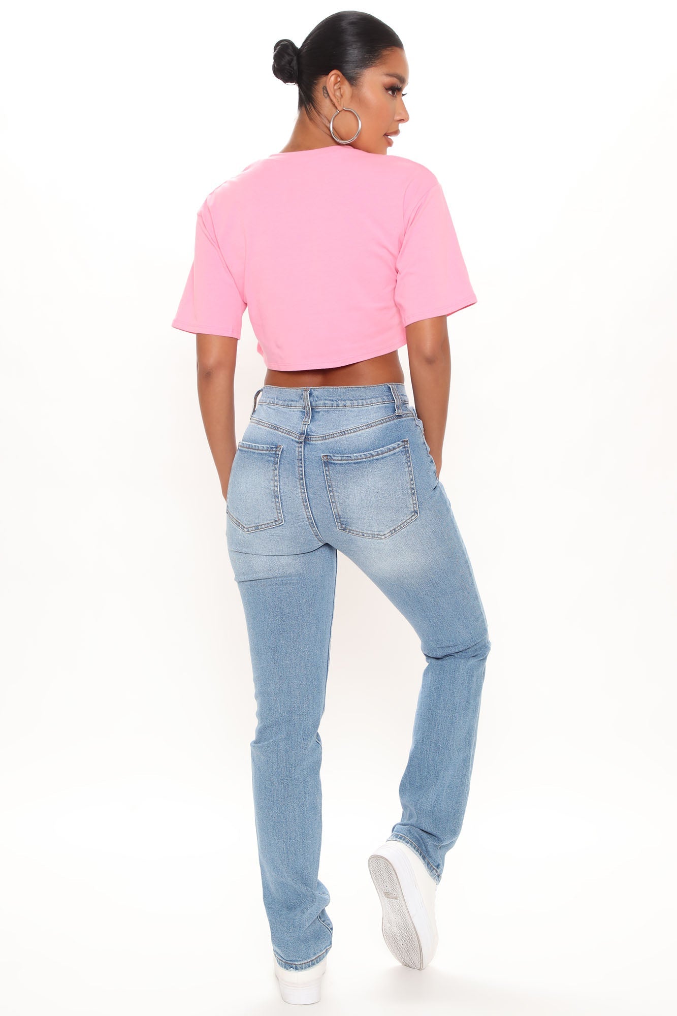 Replay Of The 90's Slim Straight Leg Jeans - Medium Blue Wash Ins Street