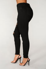 Zephyr High Rise Jeans - Black Ins Street