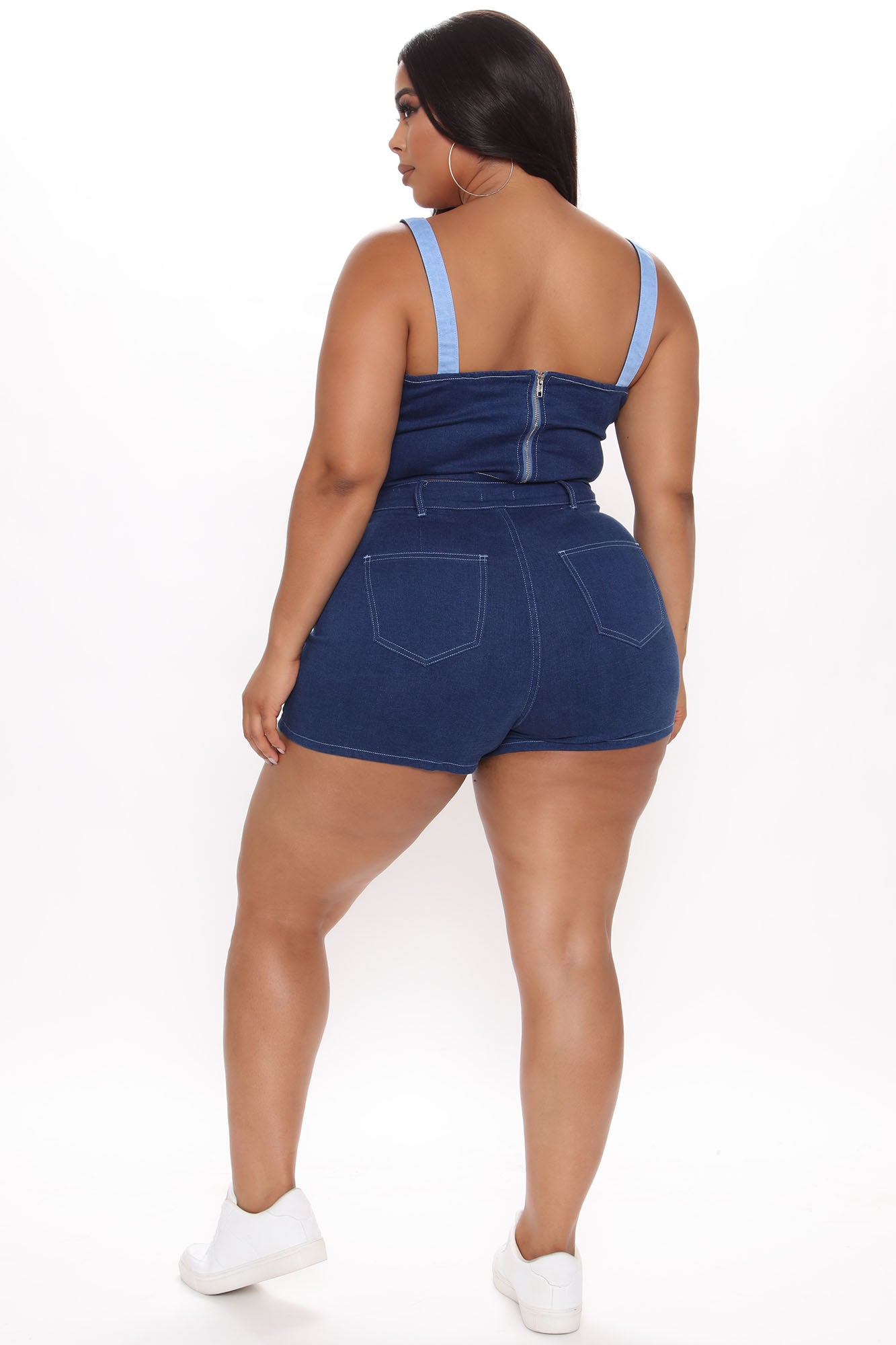 Peace Train Patchwork Stretch Denim Shorts - Blue/combo Ins Street