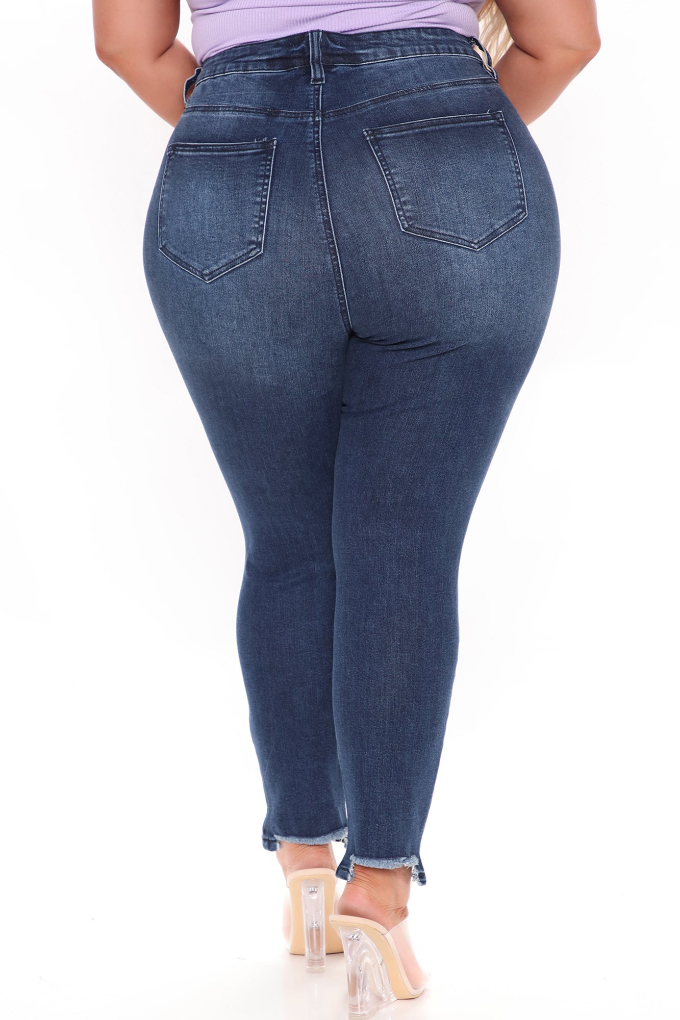 Your Turn Ankle Jeans - Dark Denim Ins Street
