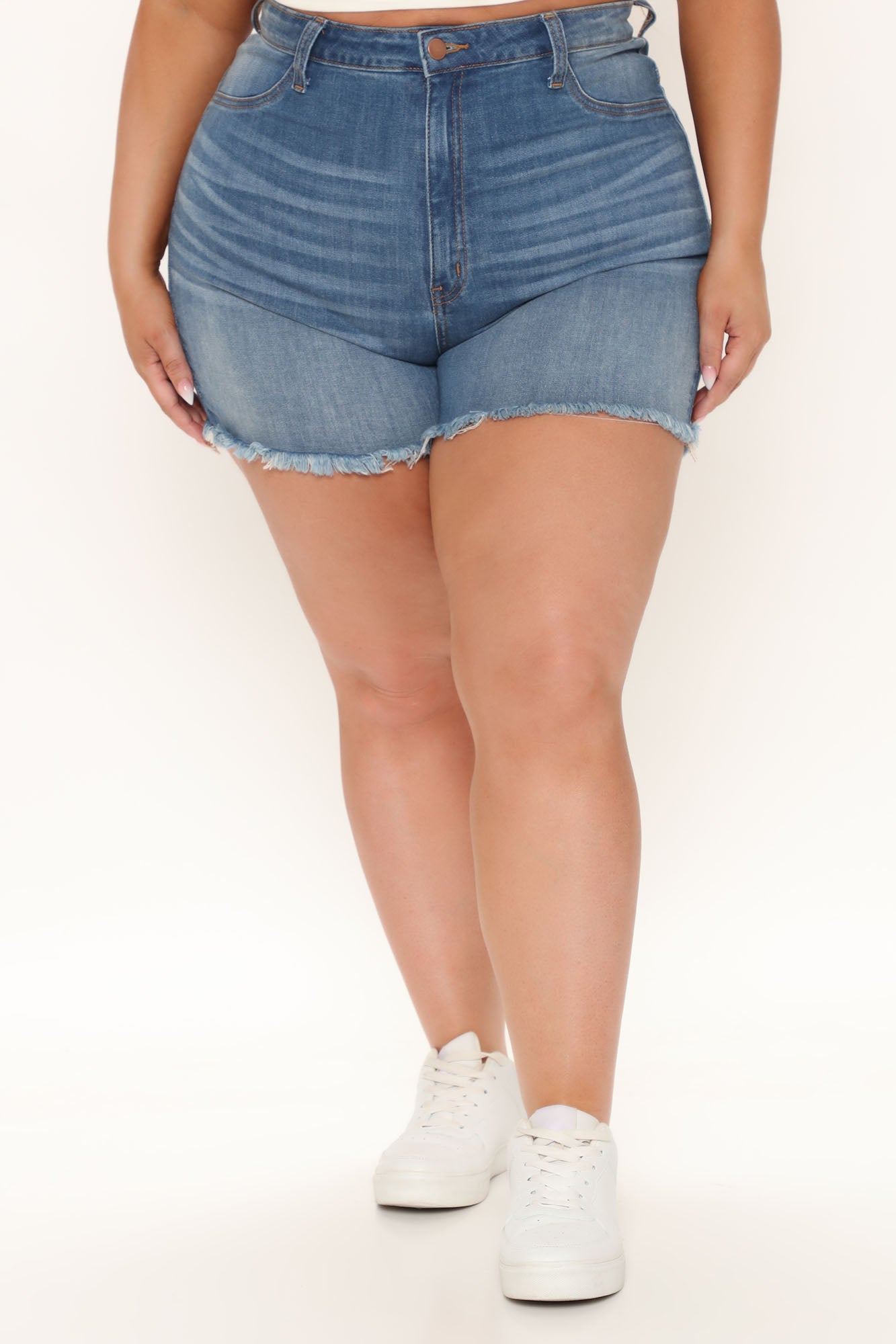 Summer Rain Denim Shorts - Medium Blue Wash Ins Street
