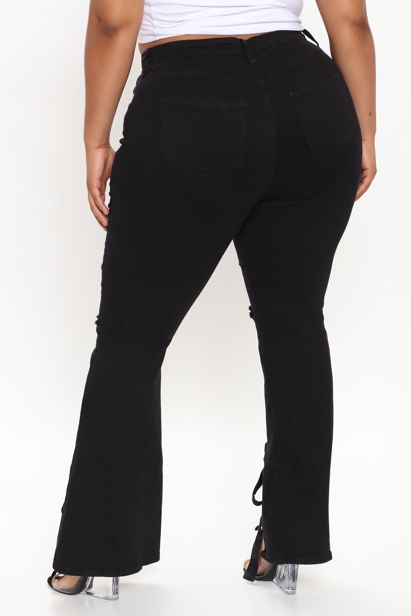 Tied To Let Ya Know Ripped Jeans - Black Ins Street