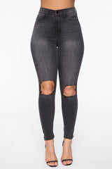 All For You High Rise Jeans - Black Ins Street