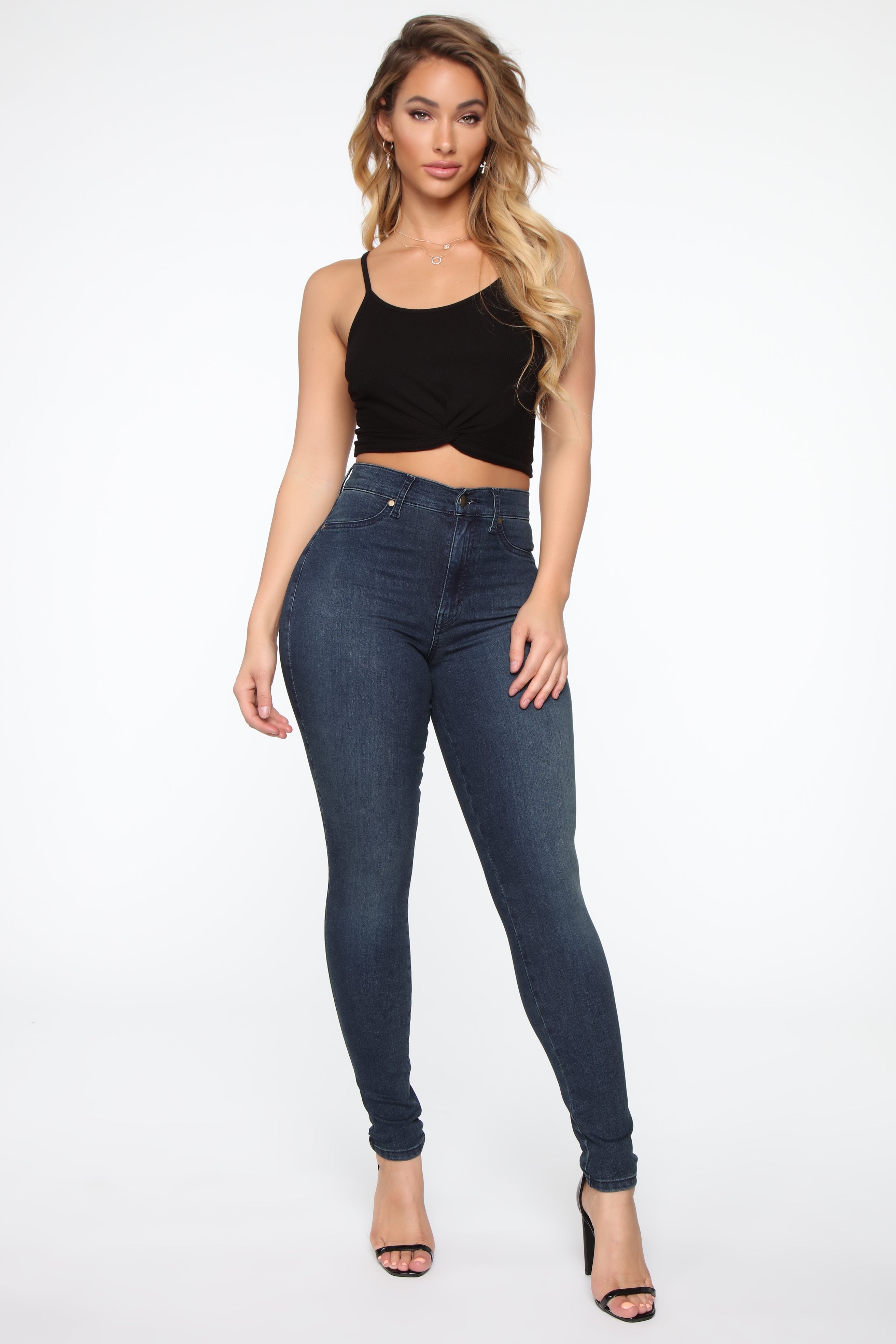 Flex Game Strong High Rise Skinny Jeans - Dark Tint Ins Street