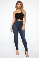 Flex Game Strong High Rise Skinny Jeans - Dark Tint Ins Street