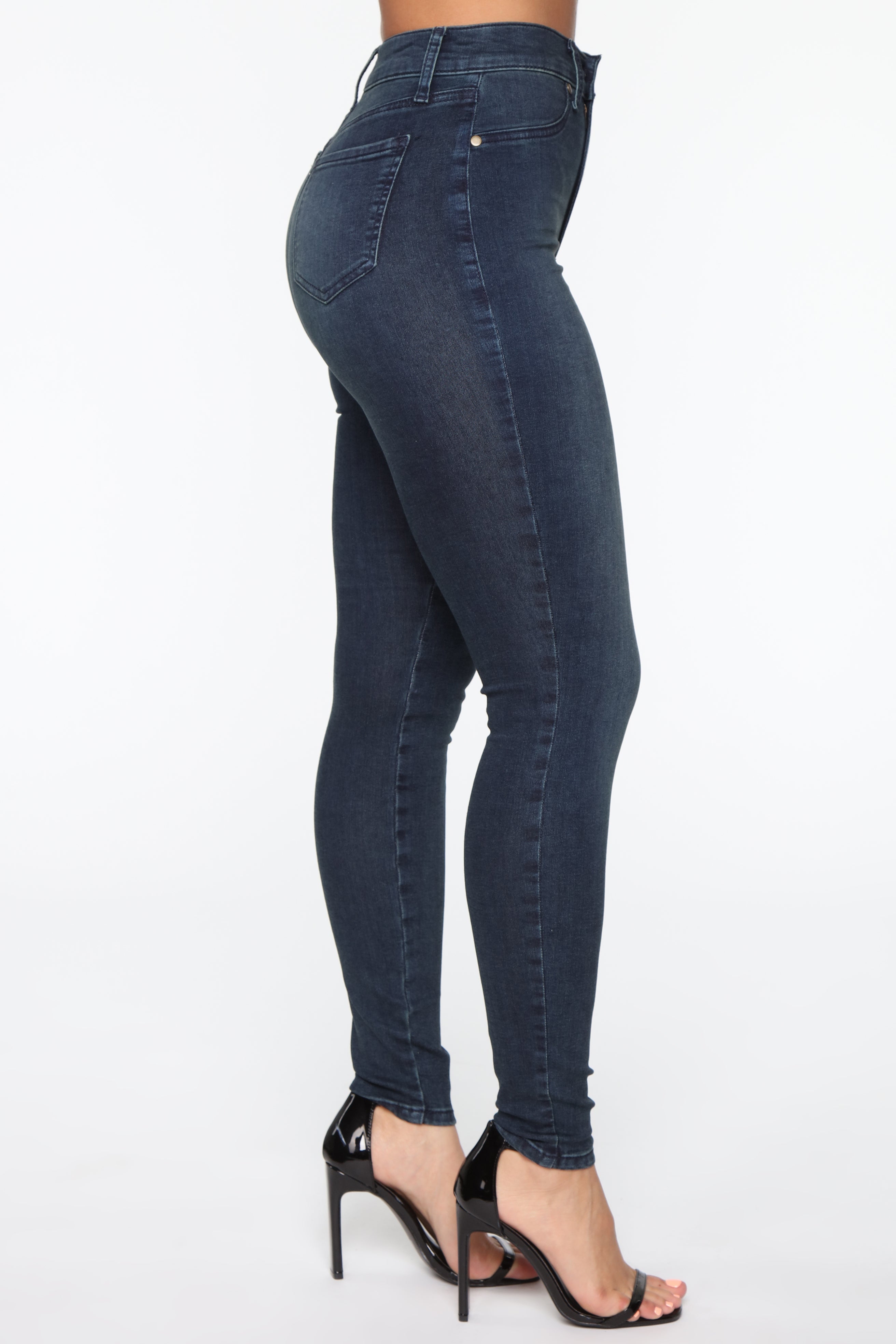 Flex Game Strong High Rise Skinny Jeans - Dark Tint Ins Street