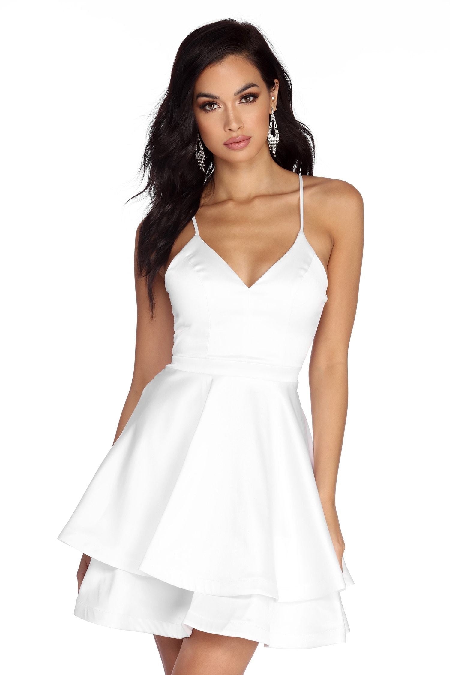 White skater 2024 skirt queen