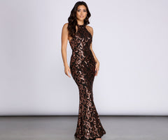 Lei Formal Sequin Mermaid Dress Ins Street