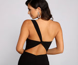 Leilani Formal One-Shoulder Open Back Dress Ins Street