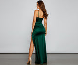Sienna High-Slit Ruched Formal Dress Ins Street