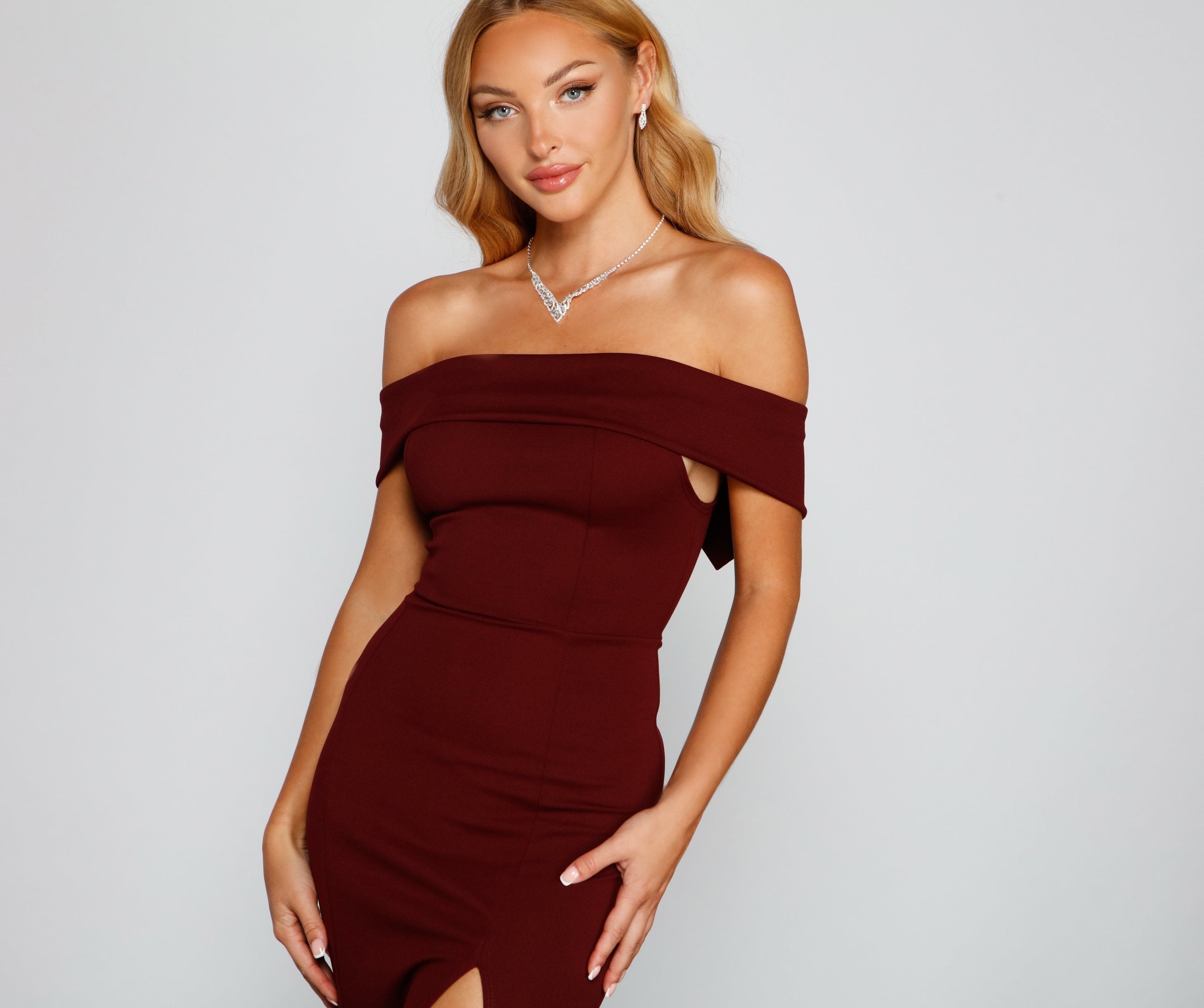 Layci Formal High Slit Dress Ins Street