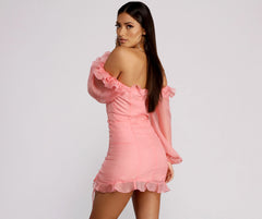 Lace Be Real Organza Sleeve Mini Dress Ins Street