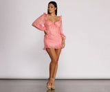 Lace Be Real Organza Sleeve Mini Dress Ins Street