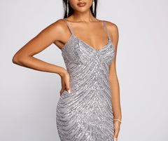 Shine On Sequin Midi Dress Ins Street