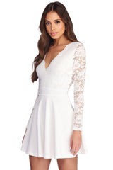 Lace Obsession Skater Dress Ins Street