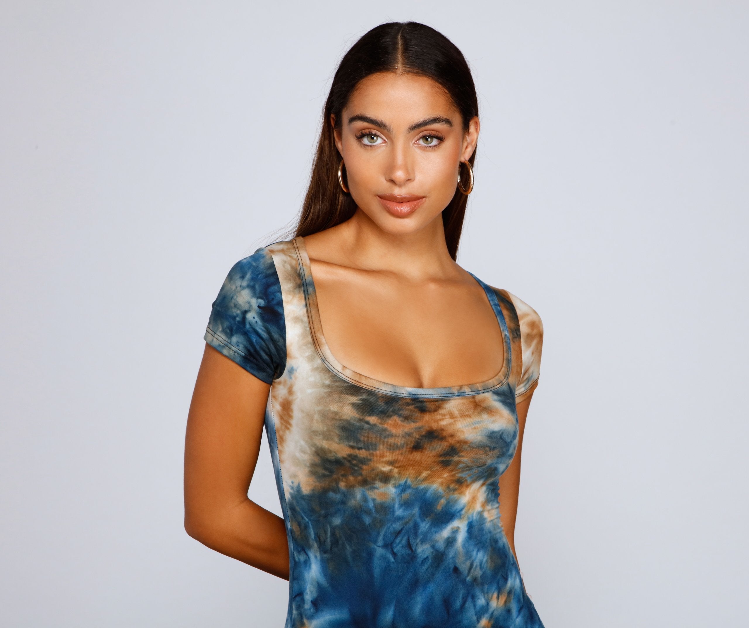 Cool Girl Vibes Tie-Dye Mini Dress Ins Street