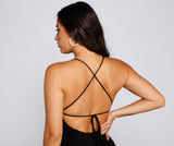 Sleek And Sultry X-Back Mini Dress Ins Street