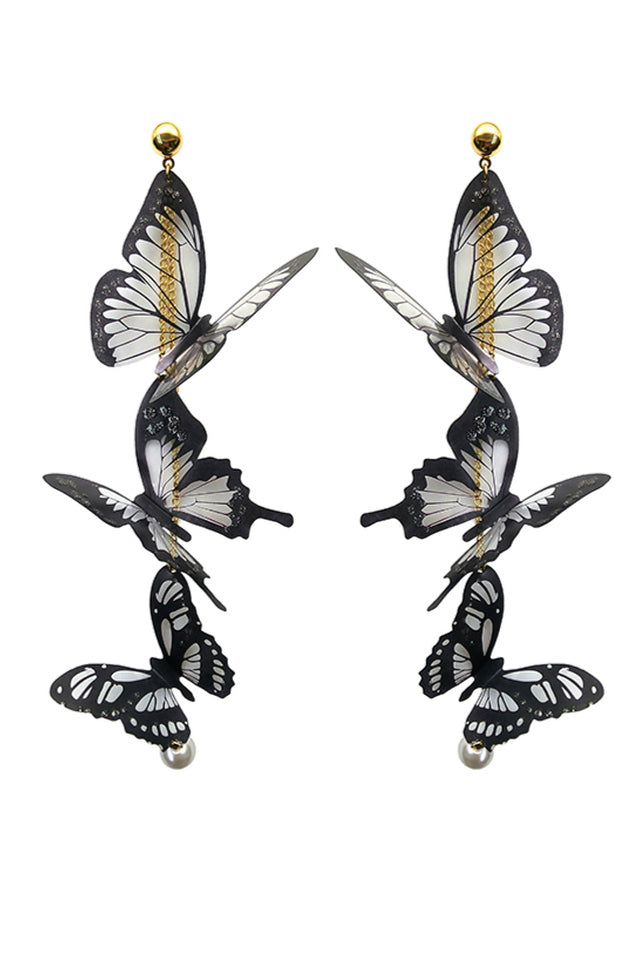 Butterfly Pendant Long Earrings Ins Street