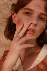 Cubic Zirconia Cross Ring Ins Street