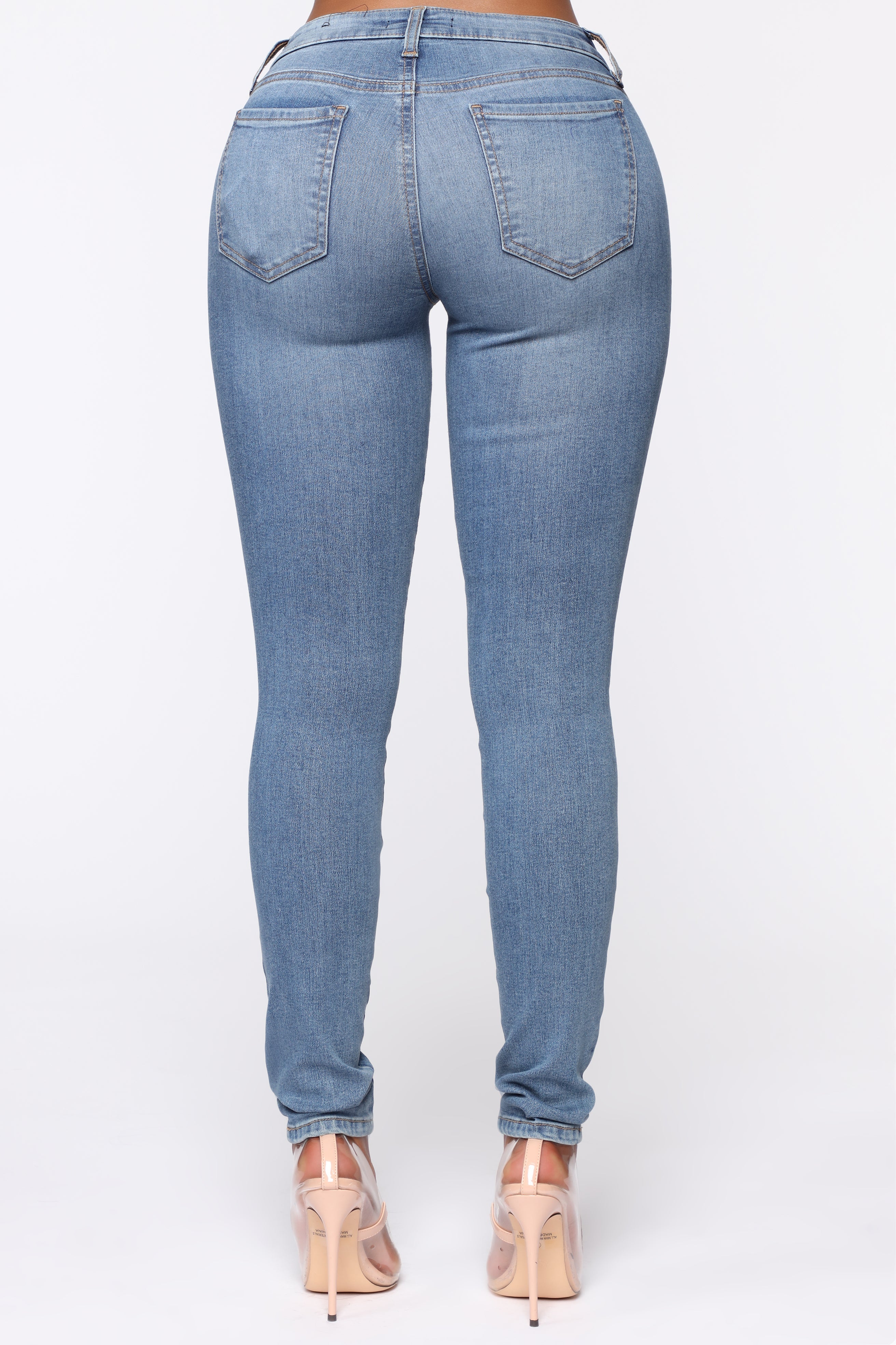 Flex Game Strong Low Rise Skinny Jeans - Light Blue Wash Ins Street