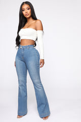 Paige High Rise Flare Jean - LightBlueWash Ins Street