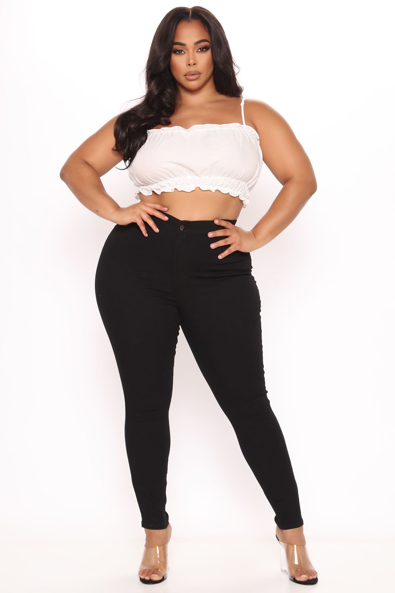 Kahula Skinny Jeans - Black Ins Street